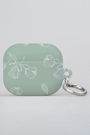 Floral Blooms AirPod Case (Mint) | Harper & Blake