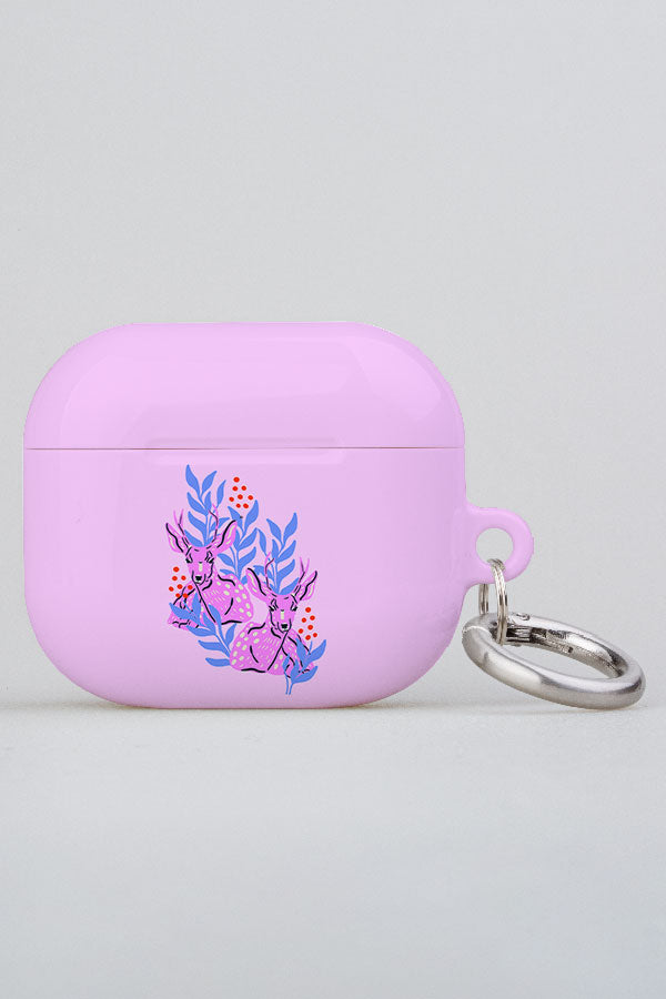 Electric Deer By Tara Reed AirPod Case (Pink) | Harper & Blake