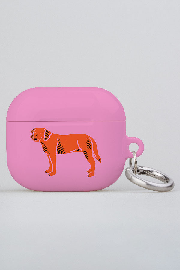 Goofy Dog By Tara Reed AirPod Case (Pink)