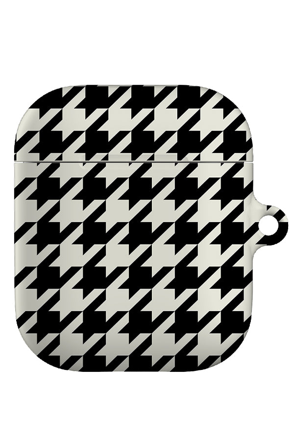 Bold Still Houndstooth AirPod Gen 1 + 2 Case (Black & White) | Harper & Blake