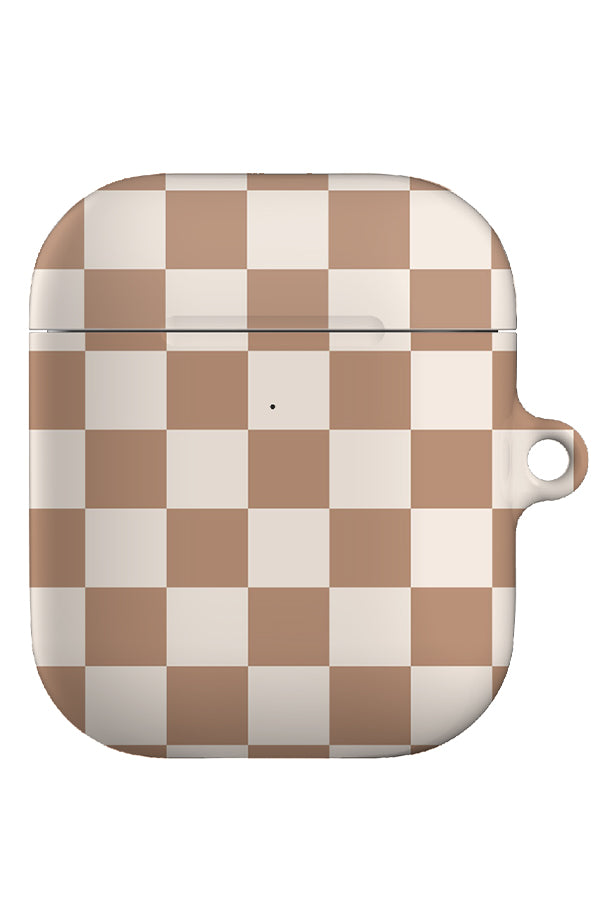 Classic Check AirPod Gen 1 + 2 Case (Brown White) | Harper & Blake