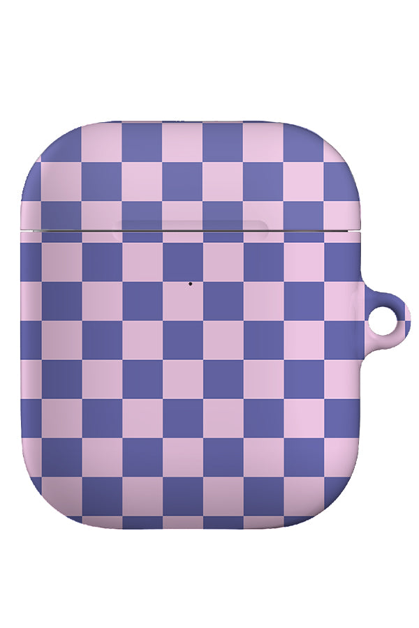 Quiet Micro Check AirPod Gen 1 + 2 Case (Purple Pink) | Harper & Blake