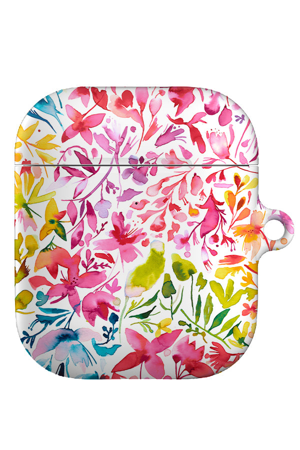 Magic Watercolour Colourful Plants By Ninola Design AirPod Gen 1 + 2 Case | Harper & Blake