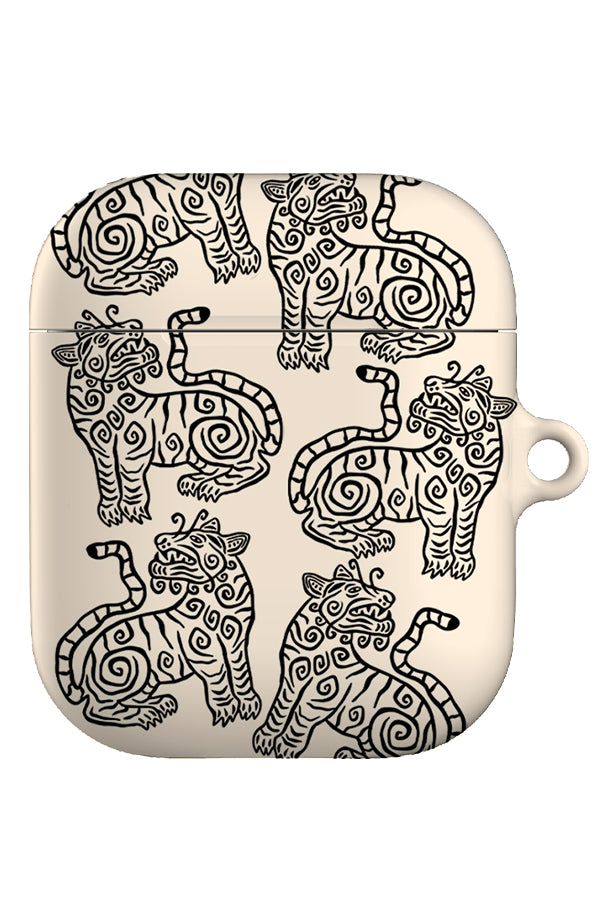 Still Tiger Gen 1 + 2 AirPod Case (Black & White) | Harper & Blake