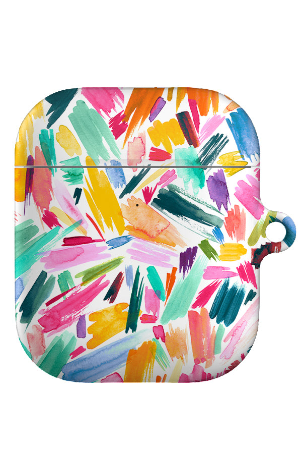 Watercolour Abstract Scratches By Ninola Design AirPod Gen 1 + 2 Case | Harper & Blake