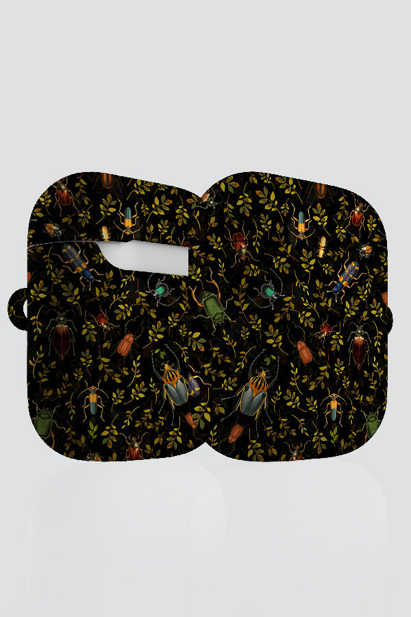 Vintage Beetle Dance By Uta Naumann AirPod Case (Black) | Harper & Blake