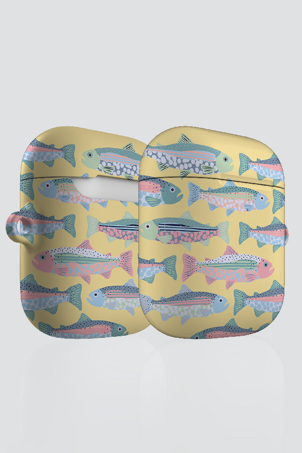 Trout by Louise Margaret AirPod Case (Yellow) | Harper & Blake