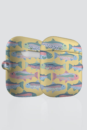 Trout by Louise Margaret AirPod Case (Yellow) | Harper & Blake