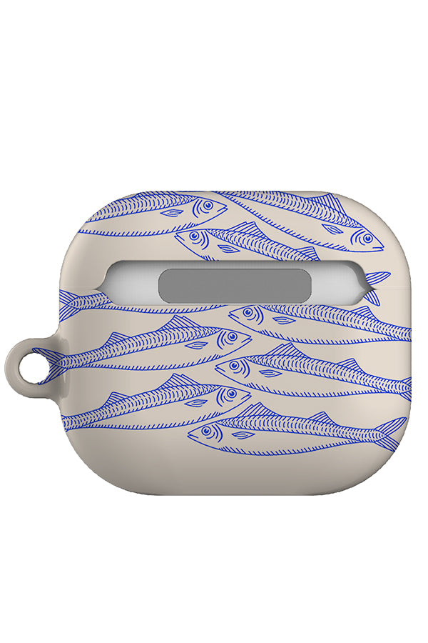 Fish Scatter AirPod Case (Off-White)
