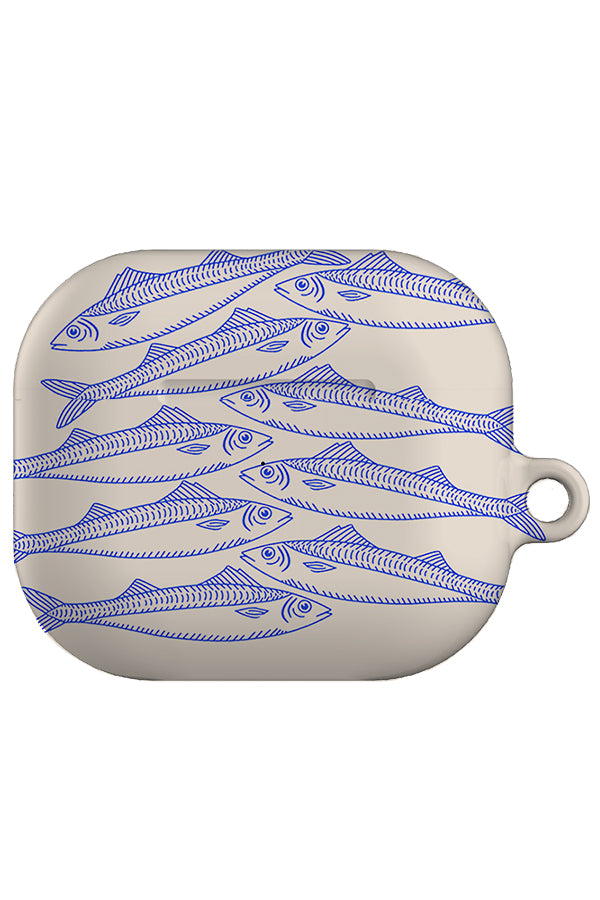Fish Scatter AirPod Case (Off-White)
