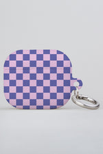 Checkered AirPod Case (Purple Pink)