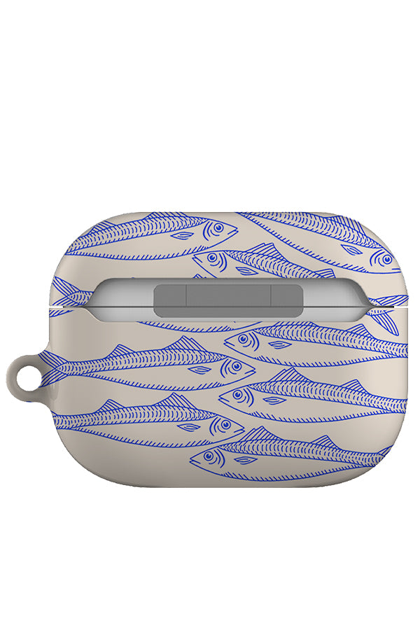 Fish Scatter AirPod Case (Off-White)