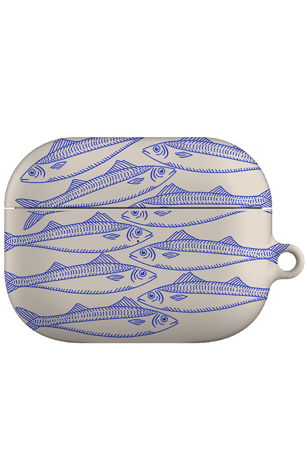 Fish Scatter AirPod Case (Off-White)