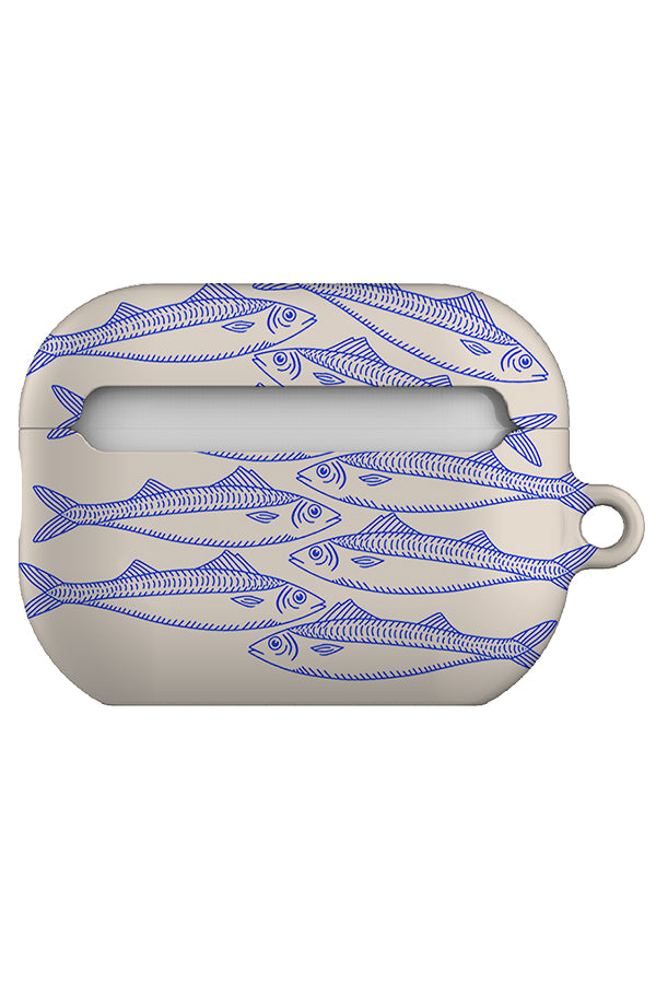 Fish Scatter AirPod Case (Off-White)