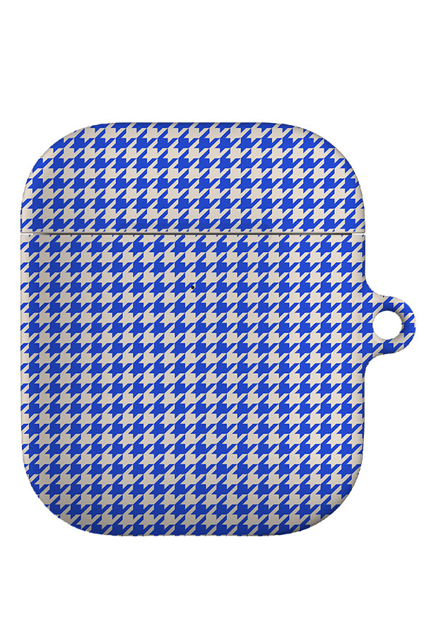 Still Houndstooth AirPod Gen 1 + 2 Case (Electric Blue) | Harper & Blake