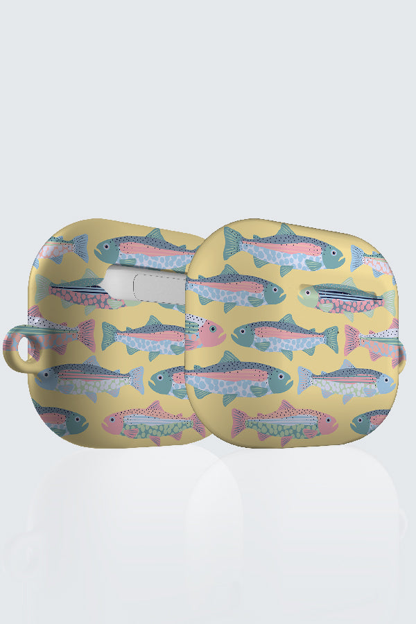 Trout by Louise Margaret AirPod Case (Yellow) | Harper & Blake
