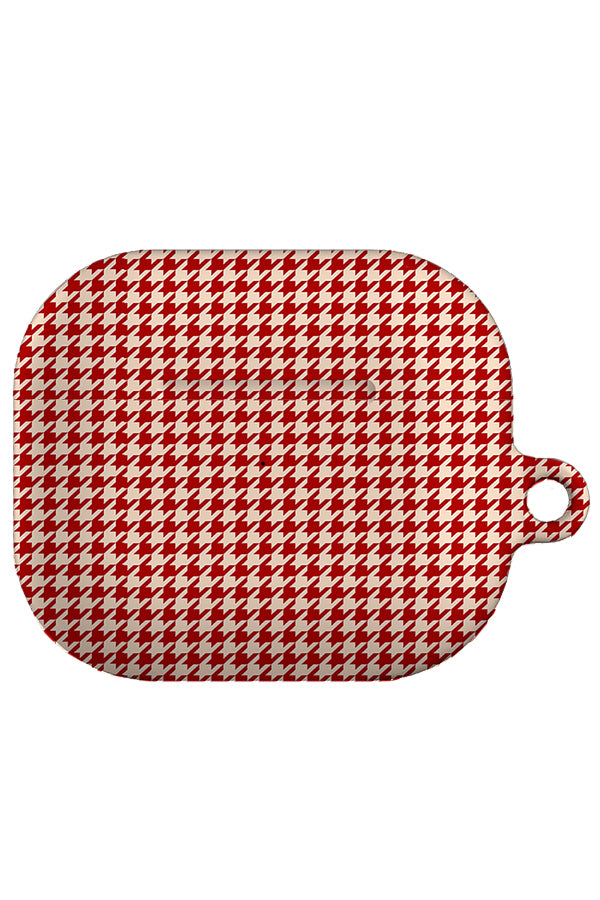 Still Houndstooth AirPod Gen 3 Case (Red) | Harper & Blake