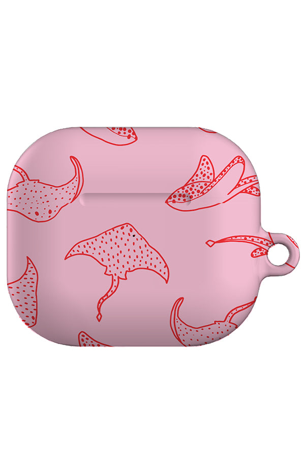 Stingray Line Art AirPod Gen 3 Case (Pink Red) | Harper & Blake