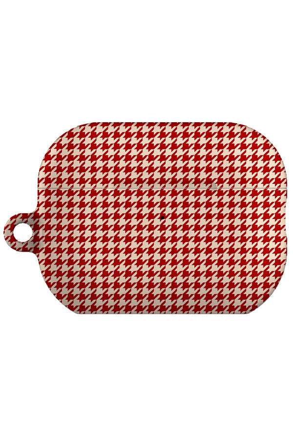 Still Houndstooth AirPod Pro Gen 2 Case (Red) | Harper & Blake