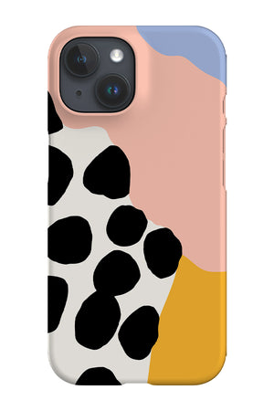 Wavy Shapes & Big Dots Phone Case (Pink) - Harper & Blake