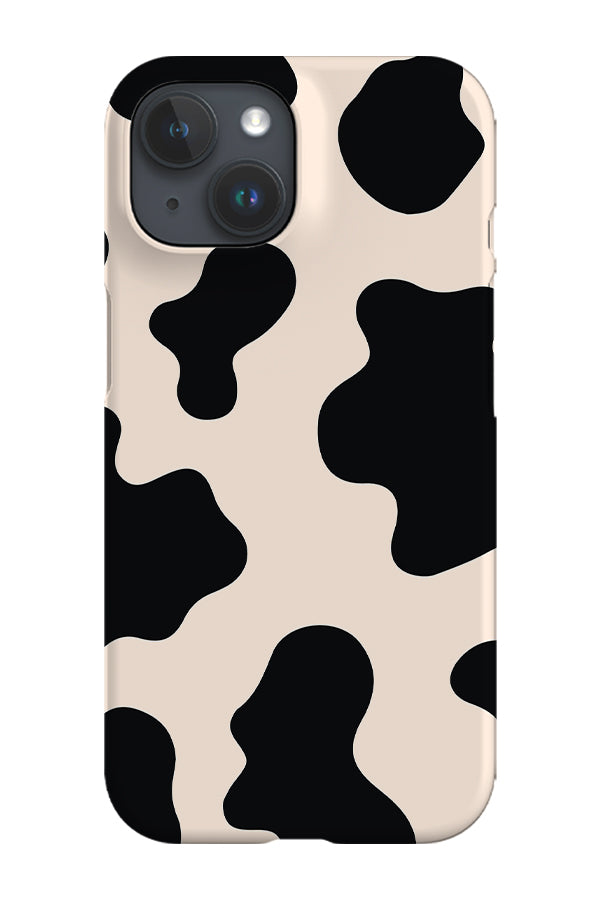Cow Print Phone Case (Peach) Tech Cases - Harper & Blake