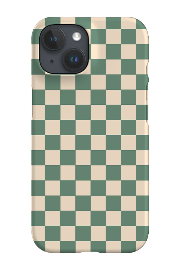 Checkered Phone Case (Green Beige)