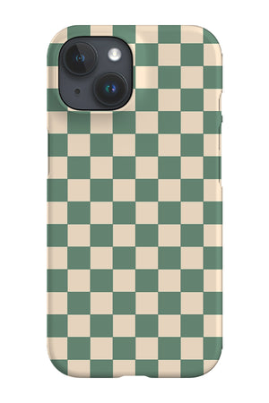 Checkered Phone Case (Green Beige) | Harper & Blake