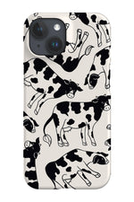 Cow Scatter Phone Case (Monochrome)