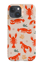 Cute Lobster Phone Case (Beige Orange)