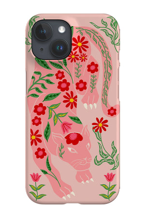 Floral Panther Phone Case (Pink) | Harper & Blake