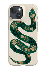 Floral Snake Phone Case (Green)