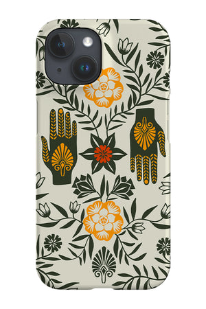 Flower Hands Phone Case (Off White Yellow) | Harper & Blake