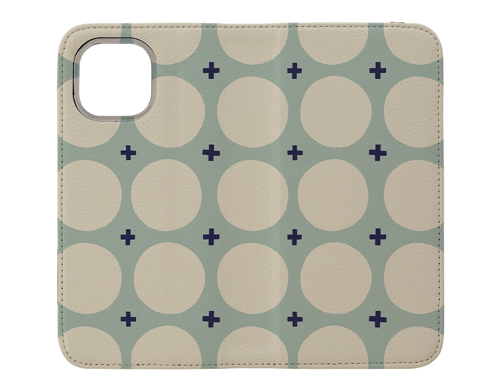 Big Dot by Álex Roda Wallet Phone Case (Blue) | Harper & Blake