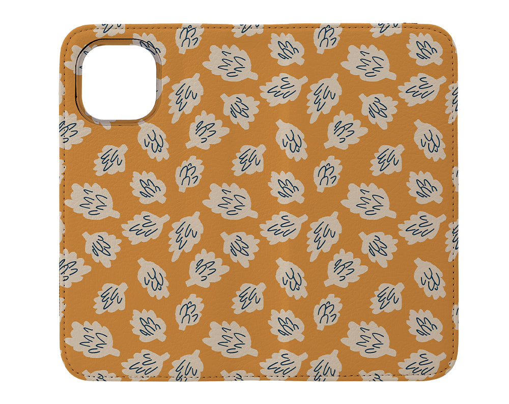 
                  
                    Dancing Artichokes by Álex Roda Wallet Phone Case (Mustard) | Harper & Blake
                  
                