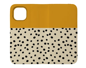 Geo Dots Wallet Case (Yellow) | Harper & Blake