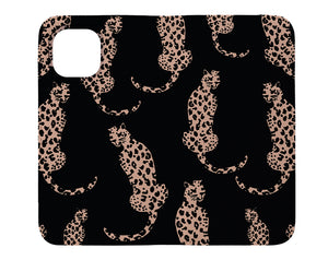 Leopard Animal Wallet Case (Black) | Harper & Blake