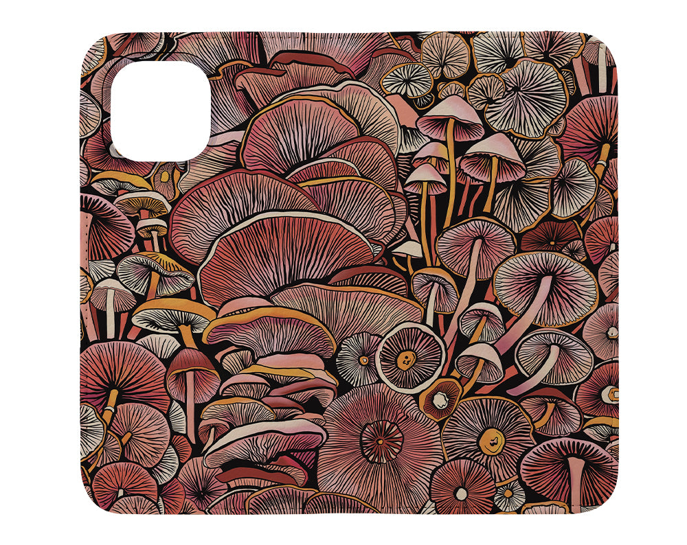 
                  
                    Pink Mushrooms by Freya's Prints Wallet Phone Case (Pink) | Harper & Blake
                  
                