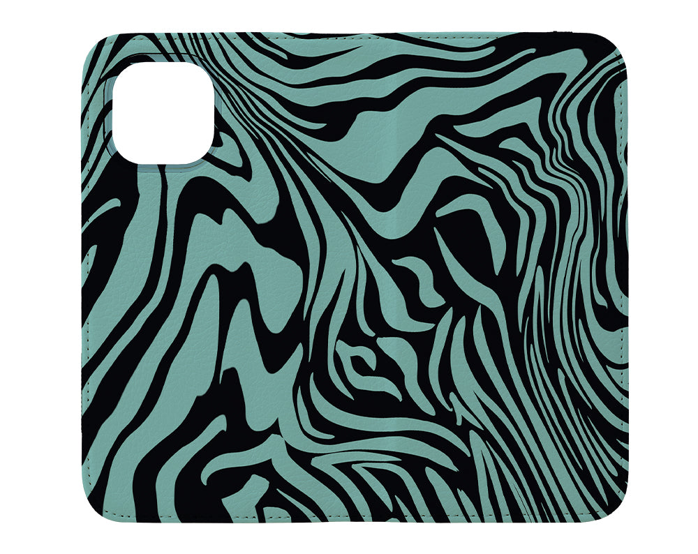 
                  
                    Marbled Tiger Print Wallet Phone Case (Mint) | Harper & Blake
                  
                