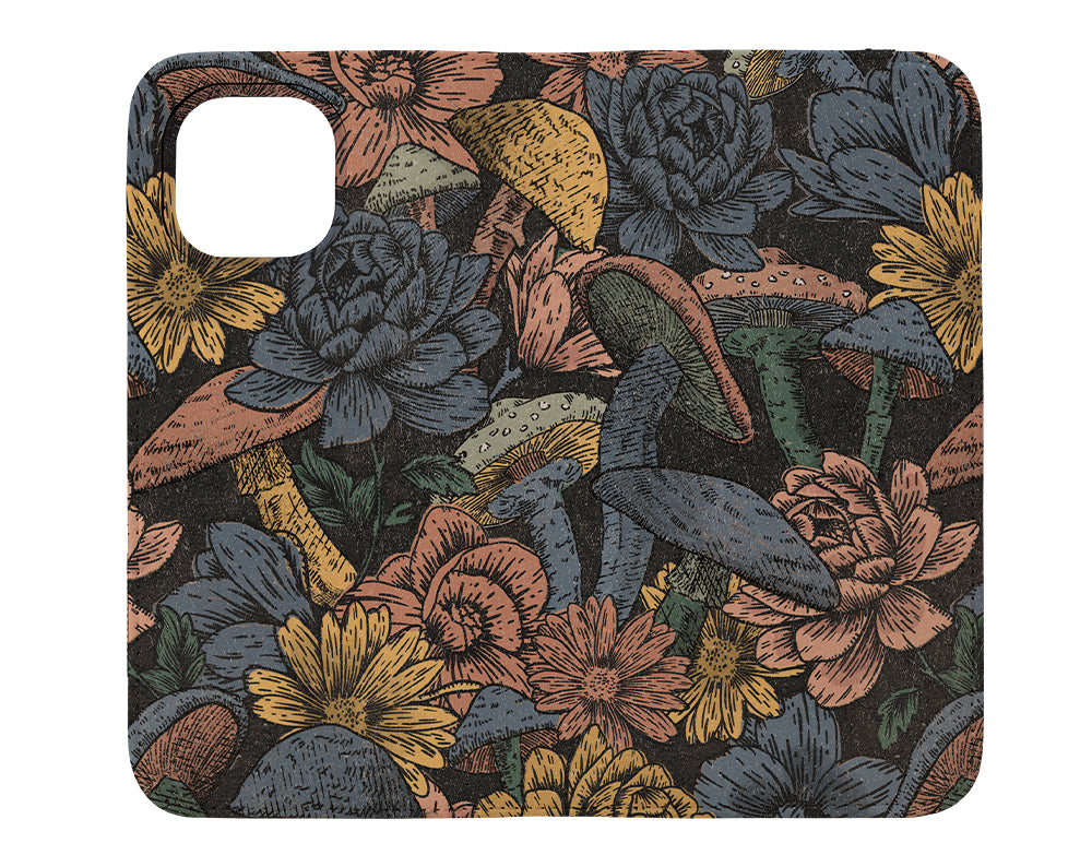 
                  
                    Mushrooms Flowers Wallet Case (Blue Black) | Harper & Blake
                  
                