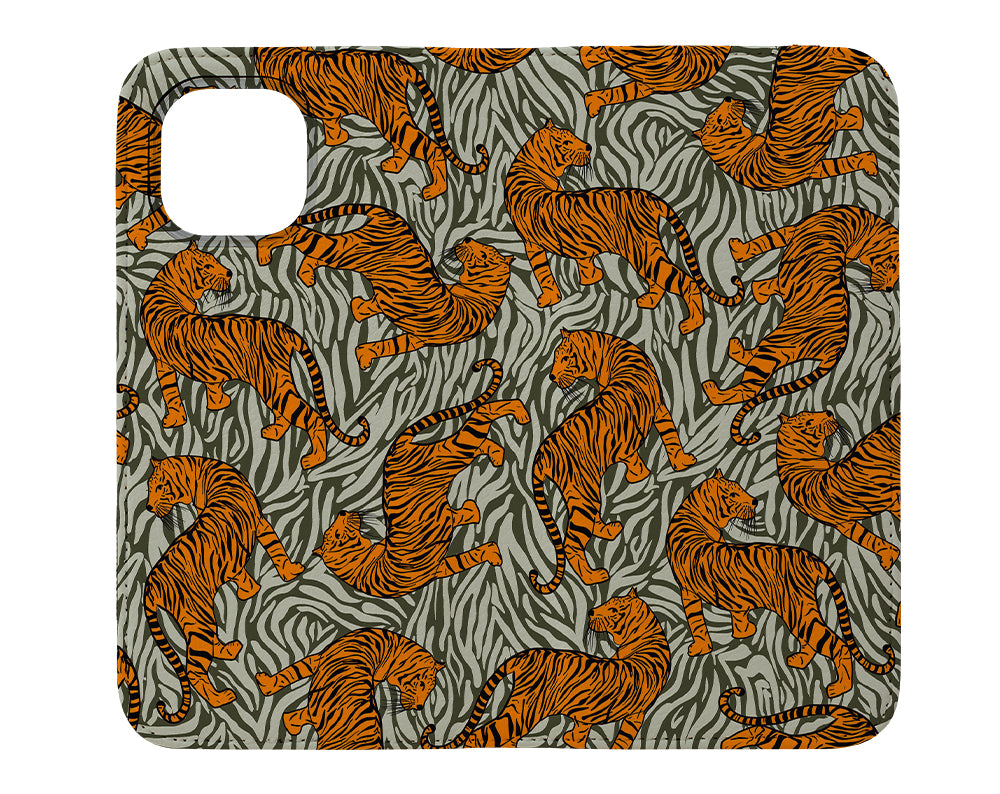 
                  
                    Tiger Skin Print Wallet Phone Case (Khaki) | Harper & Blake
                  
                