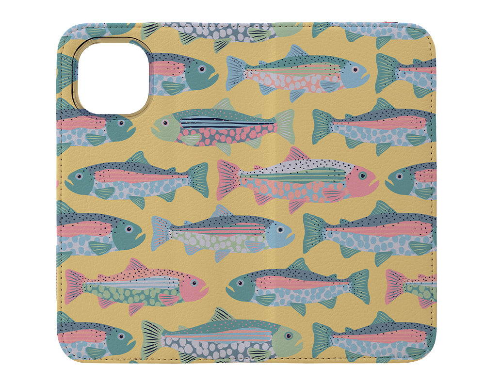 
                  
                    Trout by Louise Margaret Wallet Phone Case (Yellow) | Harper & Blake
                  
                