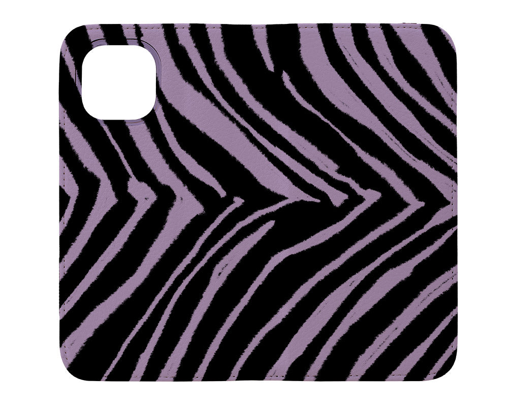 Zebra Animal Wallet Print Phone Case (Lilac Purple) | Harper & Blake