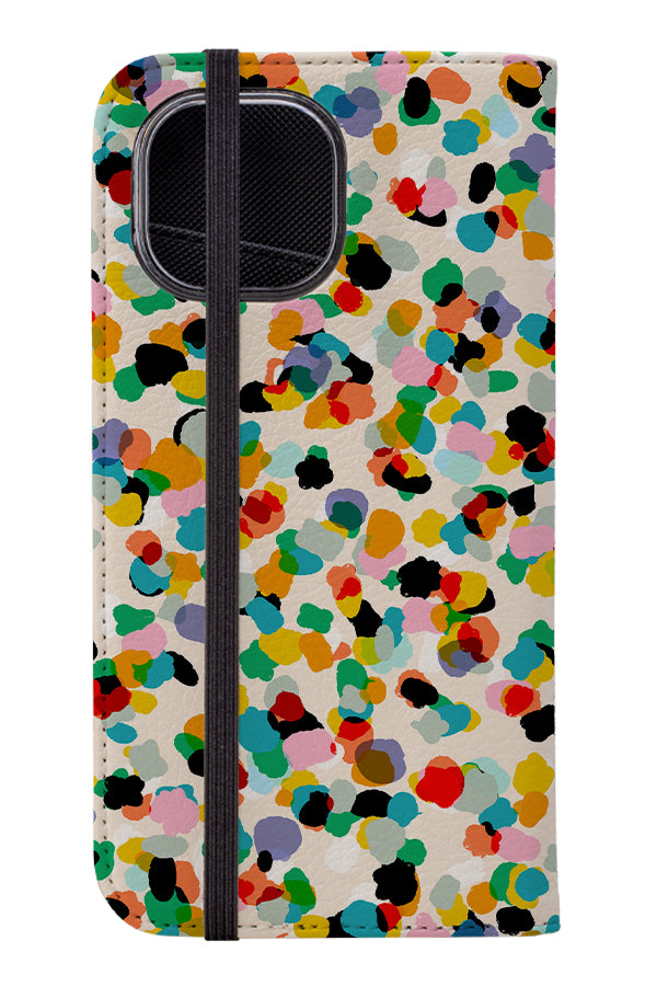 Party Spot by Rachel Parker Wallet Phone Case (Rainbow) | Harper & Blake