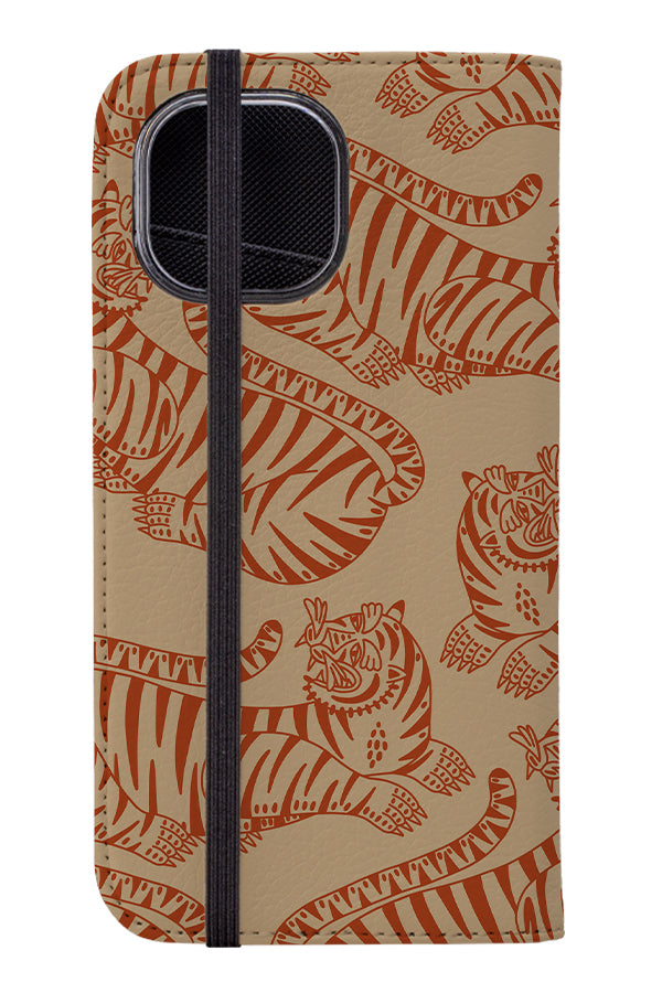 Bold Tiger Wallet Phone Case (Burnt Orange) | Harper & Blake 