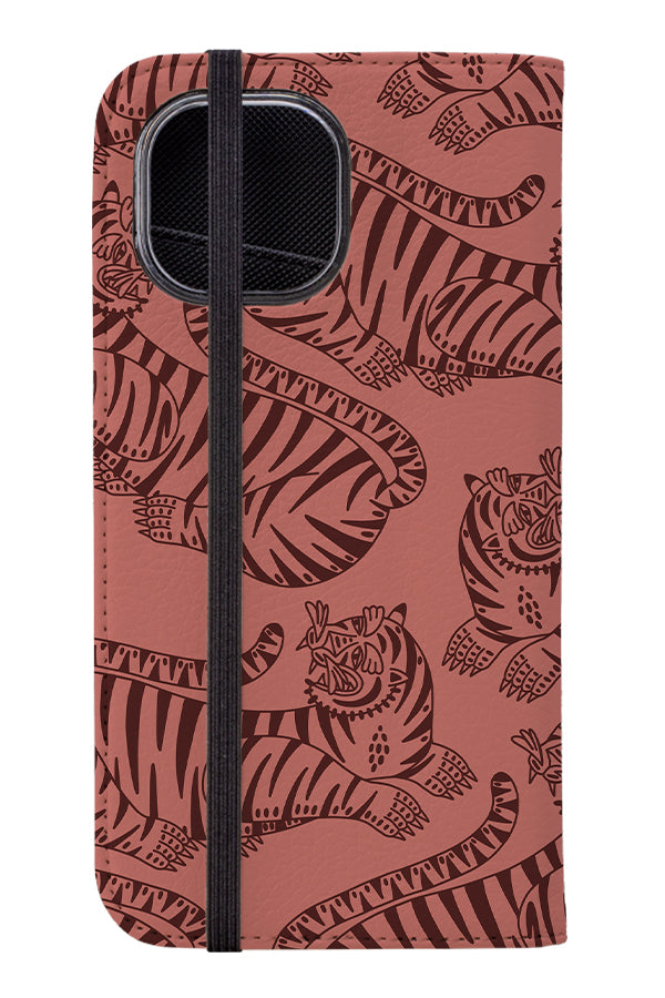 Bold Tiger Wallet Phone Case (Pink) | Harper & Blake 
