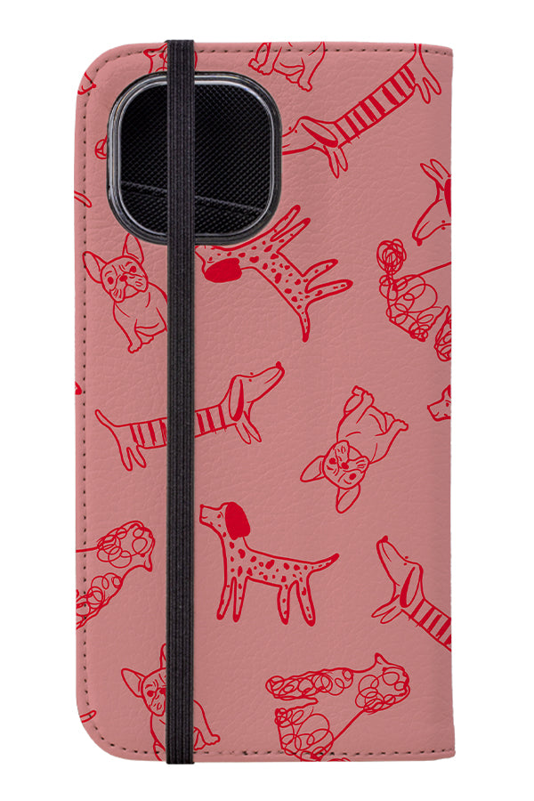 
                  
                    Dogs Pattern Wallet Phone Case (Peach) | Harper & Blake
                  
                