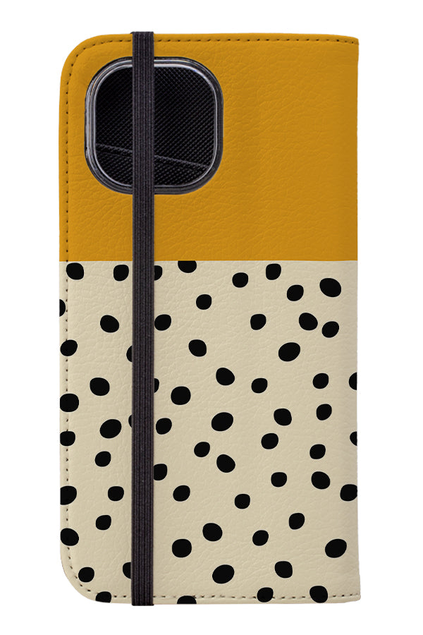 Geo Dots Wallet Case (Yellow) | Harper & Blake