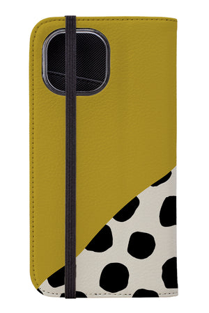 Abstract Dots Wallet Case (Black) | Harper & Blake