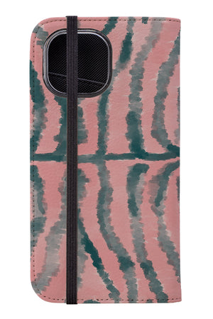 Tiger Soft Fur Print Wallet Phone Case (Pink) | Harper & Blake