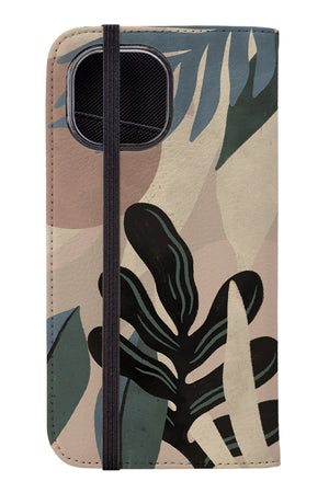 Tropical Plant Wallet Case (Blue) | Harper & Blake